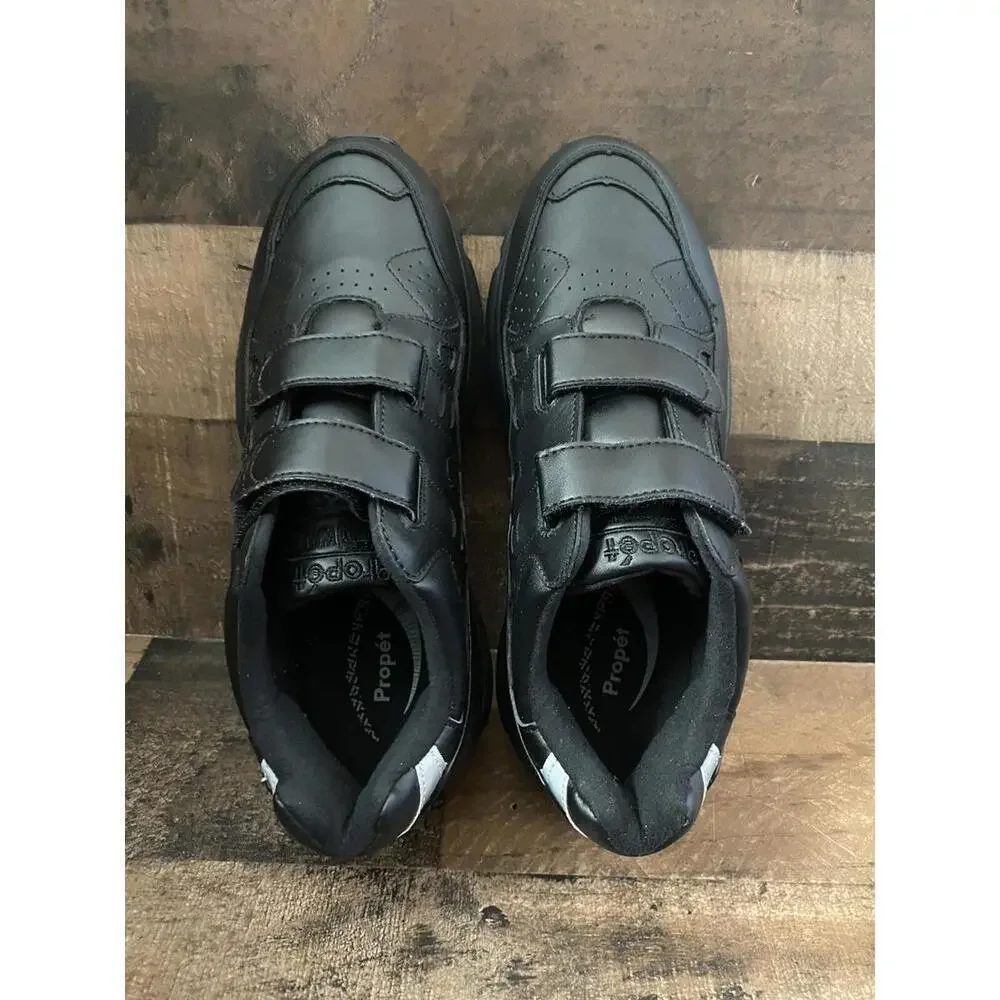 New Propet Stability Walker Men's Size 10.5 2Ewide Black Strappy Sneakers Walk